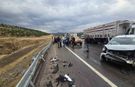 Hafif ticari araç bariyere çarptı: 1 yaralı
