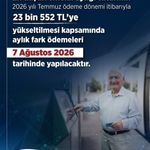 En düşük emekli aylığı fark ödemeleri 7 Ağustos'ta yapılacak