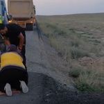 Iğdır-Kars Karayolunda Kamyon Devrildi