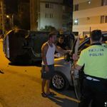 Takla atan araç park halindeki 4 araca çarptı