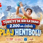 Türkiye'de bir ilk daha: Erciyes'te 2 bin 200 metrede plaj hentbolu