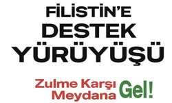 IĞDIR"DA FİLİSTİN"E DEV DESTEK YÜRÜYÜŞÜ