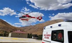 60 yaşındaki kalp hastası helikopter ambulansla Van’a sevk edildi