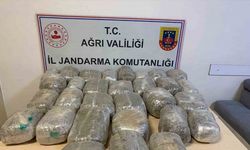 Ağrı’da 32 kilogram esrar ele geçirildi
