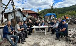 AK Parti Gediz teşkilatı, yangın mağdurlarıyla bir araya geldi
