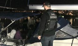 Bodrum açıklarında 106 göçmen yakalanarak biri gözaltına alındı