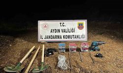Didim’de kaçak kazı operasyonu: 4 şüpheli suçüstü yakalandı