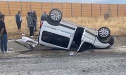 Erzincan’da takla atan araçtaki 4 kişi yaralandı