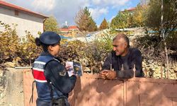 Jandarma Bayat’ta kadına şiddetle mücadeleyi anlattı