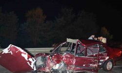 Kastamonu’da zincirleme trafik kazasında Tofaş hurda yığınına döndü