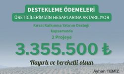 kırsal kalkınmaya 3 milyon TL destek verildi