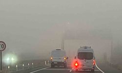 Kütahya’da sis trafiği olumsuz etkiledi