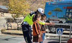 Muradiye’de öğrencilere trafik güvenliği eğitimi