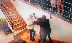 Tekme tokat birbirilerine girdiler; o anlar kamerada