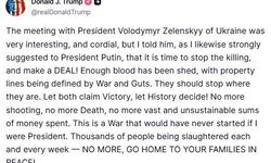 Trump’tan Zelenskiy görüşmesi hakkında açıklama: "Ona bir anlaşma yapma zamanının geldiğini söyledim"