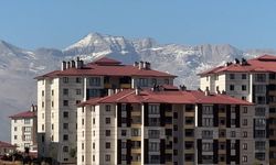Yüksekova’da araçların camları buz tuttu, dağların tepesi beyaza büründü