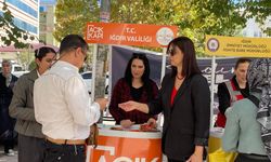 IĞDIR’DA AİLE İÇİ VE KADINA YÖNELİK ŞİDDETE “HAYIR” STANDI BÜYÜK İLGİ GÖRDÜ!