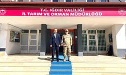 Tuğgeneral Zafer Özden’den Tarım Müdürü Ahmet Tingiş’e Ziyaret