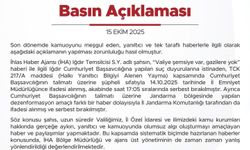 VALİLİKTEN İHA AÇIKLAMASI