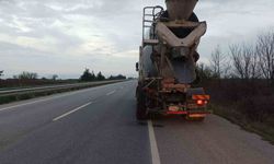 Beton mikseri ile otomobil çarpıştı: 1 yaralı