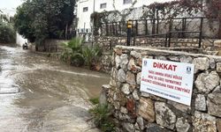 Bodrum’u sağanak yağış vurdu