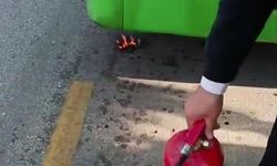Denizli’de yanmaya başlayan halk otobüsünde facia ucuz atlatıldı