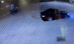 Dirift anları güvenlik kamerasına yansıdı, 46 bin lira ceza uygulandı