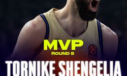 Euroleague’de 8. haftanın MVP’si Tornike Shengelia oldu