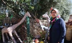 Halk eğitimden emekli oldu atıkları evinde sanata dönüştürdü