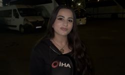 Kadın sürücüler arasında yol verme kavgası