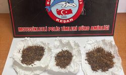 Keşan’da polisin durdurduğu 4 şüpheliden uyuşturucu ele geçirildi