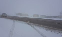 Kızıldağ’da kar etkili oldu