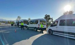 Okul servislerine kış lastiği denetimi