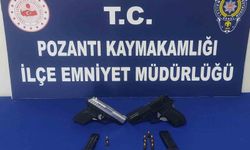 Polisin uygulamasında 2 tabanca ele geçirildi