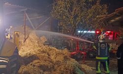 Samanlık yangını korkuya neden oldu