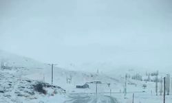 Sincik-Malatya yolunda kar yağışı etkili oluyor