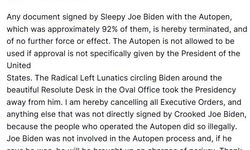 Trump, Selefi Biden’ın kendisi tarafından imzalanmadığını öne sürdüğü tüm başkanlık kararnamelerini iptal etti