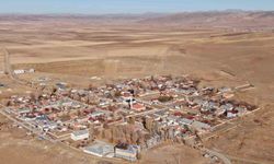 Van’ın Özalp ilçesinde simetrik yapılar sonbahar güzelliğiyle büyülüyor