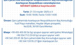 Kars şehrinde Azerbaycan vatandaşlarının kabulü gerçekleştirilecek