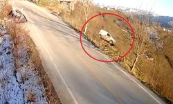 30 metre yükseklikten uçan sürücü yaralandı