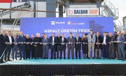 Asfalt üretim tesisi açıldı