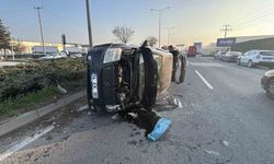 Bolu’da kontrolden çıkan otomobil devrildi: 1 yaralı