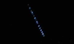 Elon Musk'ın 'Starlink uydu zinciri' Erzincan semalarında görüldü