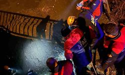 Köprüden düşen kişi ekiplerin hızlı müdahalesiyle kurtarıldı