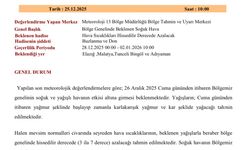 Meteorolojiden 5 il için uyarı