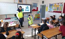 Öğrencilere trafik eğitimi