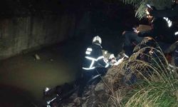 Su kanalına düşen şahıs yaralandı