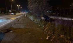 Zonguldak’ta otomobil şarampole uçtu: 2 yaralı