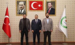 Iğdır Yıldız Teknoloji Lisesi Yönetim Kurulu Başkanı Balamir’den Rektör Gürel’e Ziyaret