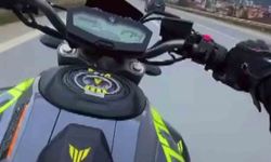 174 kilometre hızla ölüme meydan okuyan motosikletliye 45 bin TL ceza